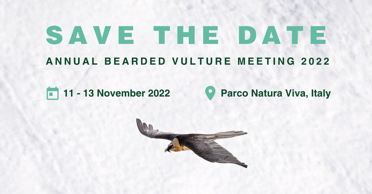 SAVE THE DATE Annual Bearded Vulture Meeting 2022